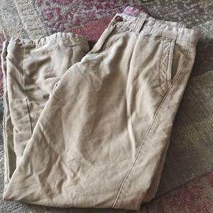 A pair of men’s khaki pants